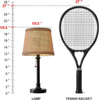 oneach 19.5" small table lamp for bedroom, close-up detail