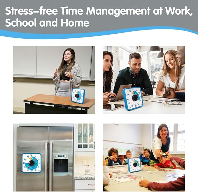Visual Timer 7.5 inch, 60-Minute Countdown Timer - Image 6