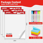 VISCOO Thickened Sticky Easel Pad, 25 x 30 Inches Flip Chart Paper - Image 3