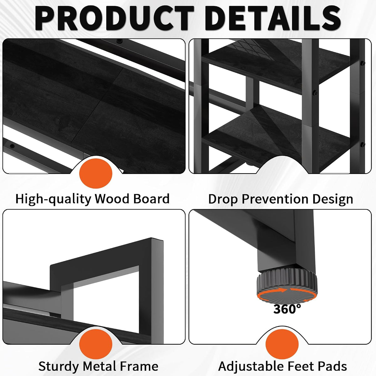 IBVIVIC Desktop Shelf, 38.5'' Desktop Organizer Shelf for Computer Mo...