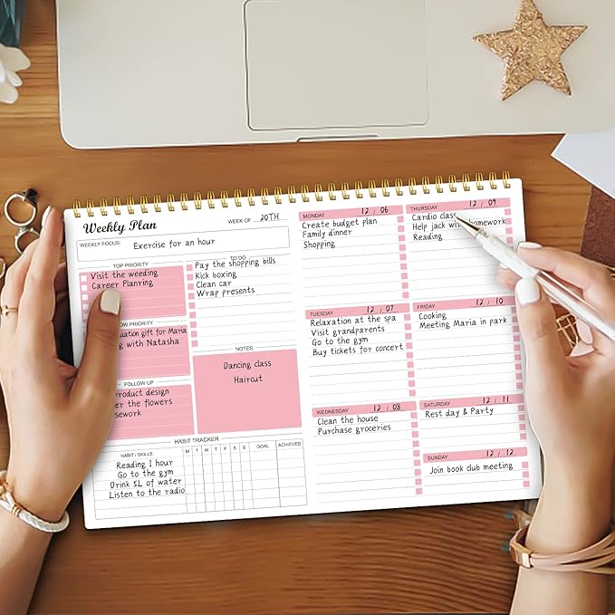 Weekly Planner Notepad Undated Weekly Goals Schedule Planner To Do List - Image 6