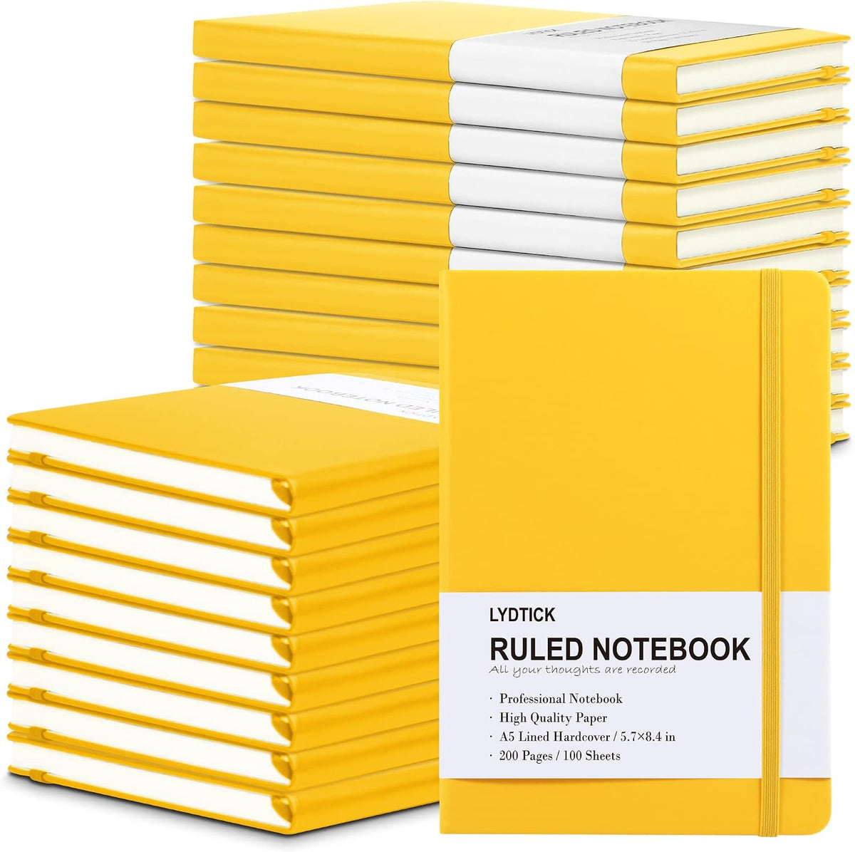 LYDTICK 20 Pack Journals for Writing College Ruled Notebooks Journal in Bulk