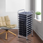 Giantex 10 Drawer Rolling Storage Cart Scrapbook Paper Office School Organizer - Image 4