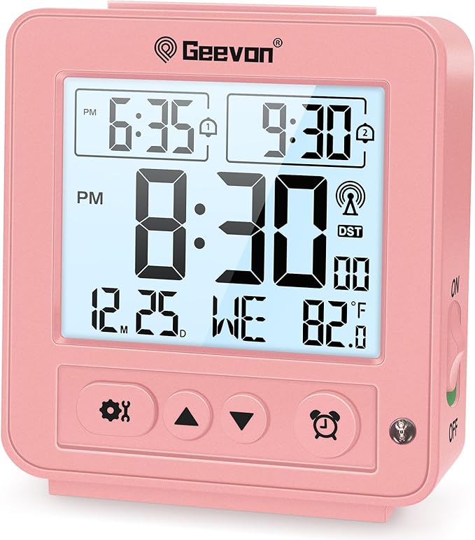 Geevon Small Digital Atomic Alarm Clock by GEEVON