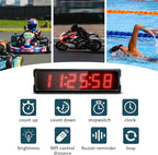 Race Clock with Tripod for Running Events, Large LED Stopwatch with Remote - Image 6