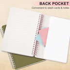 ABERLLS Pink Lined Spiral Journal Notebook - Image 5