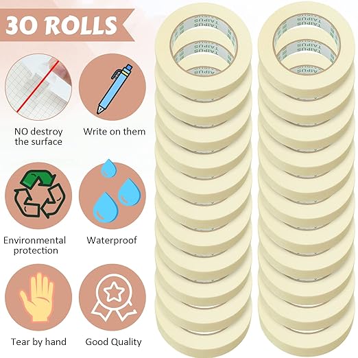 Fainne Masking Tape Bulk General Purpose Masking Painting Tape 55 Yards - Image 3