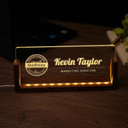 Desk Name Plate Personalized, Custom Office Light Up Name Plate - Image 7