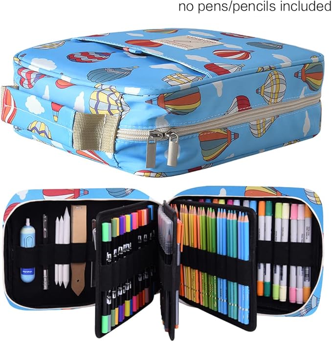 qianshan Pencil Case Holder Slot - Holds 202 Colored Pencils or 136 Gel Pens - Image 2