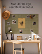 Fluxynara Large Felt Bulletin Board 48" x 36" Cork Board Alternative-12 Pack - Image 5