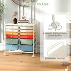 Happygrill 12-Drawer Rolling Storage Cart, Utility Cart - Image 6