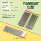 PATIKIL 600Pcs HB Mechanical Pencil Lead, 0.5mm Black Lead Refill Break - Image 2