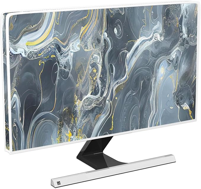 Baocicco Gray Gold Marble Waterproof 55 Inch TV Dust Cover Anti-Static by Baocicco
