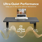 HUANUO Electric Standing Desk, 4 Memory Height Settings, Sit to Stand Up Desk - Image 7