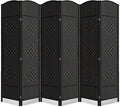6 Panel Room Divider, 6Ft Folding Privacy Screen, Tall by cocosica