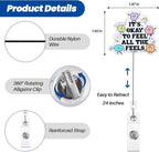 It's Okay to Feel All The Feels Funny Nurse Badge Reel, Cute Inspirational - Image 2