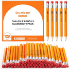 Shuttle Art 108 Pack Golf Pencils by ShuttleArt