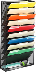 EASEPRES Desk File Organizer Mesh 11-Tier, Hanging Wall Mount Document by EASEPRES