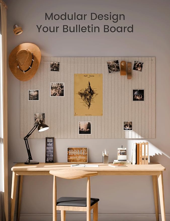Fluxynara Large Felt Bulletin Board 48" x 36" Cork Board Alternative-12 Pack - Image 5