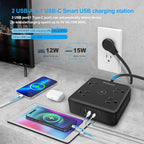Surge Protector Power Strip 15 ft Cord, Long Power Strip - Image 3