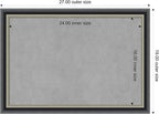 Amanti Art Black Framed Magnetic Board 19x27 Medium Vision Board - Image 4