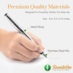 FPR Ambassador Ultra Flex Nib Fountain Pen Set, Chiseled Chrome - Image 4