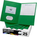 FILE-EZ Two-Pocket Folders, Textured Paper, Letter Size by FILE-EZ