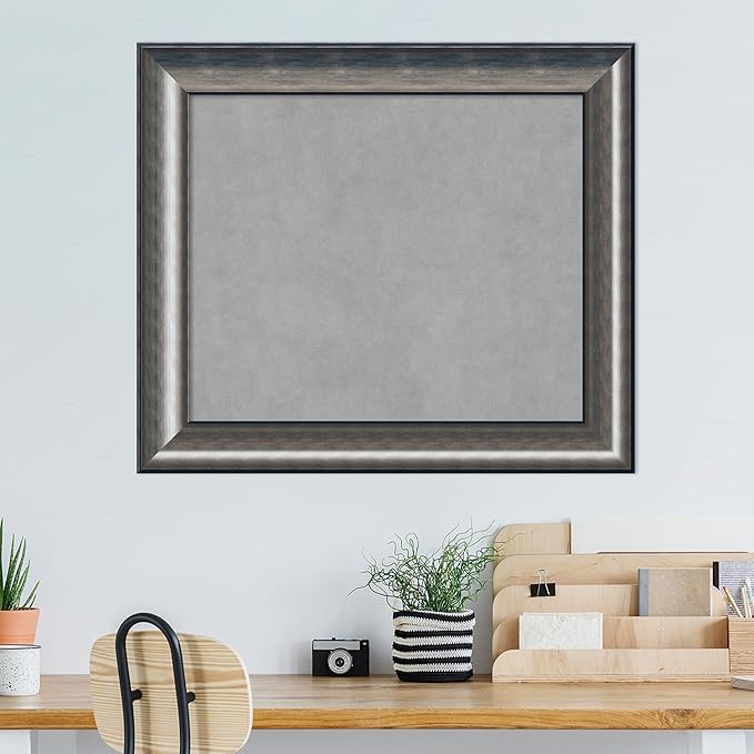 Amanti Art Silver Framed Magnetic Board 26x30 Medium Vision Board - Image 5