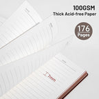 CAGIE Lined Journal Notebook for Men & Women, 176 Pages A5 Medium Size - Image 5