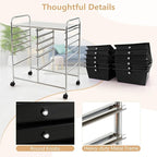 HAPPYGRILL Happygrill 12-Drawer Rolling Storage Cart, Utility Cart - Image 6
