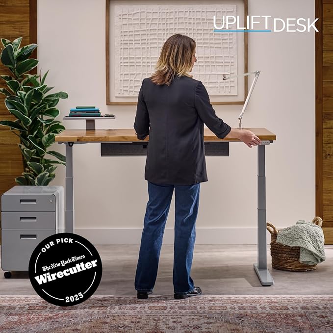 UPLIFTDESK V3 2-Leg Maple Laminate Wood Standing Desk – Adjustable Height - Image 8
