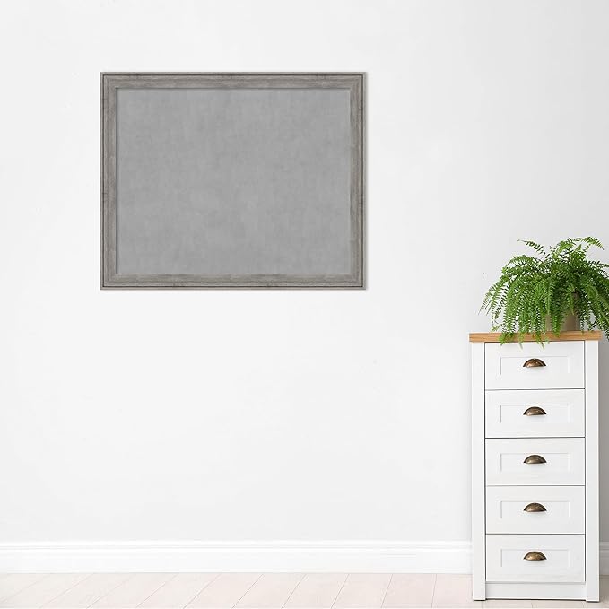 Amanti Art Grey Framed Magnetic Board 37x45 X-Large Vision Board - Image 5