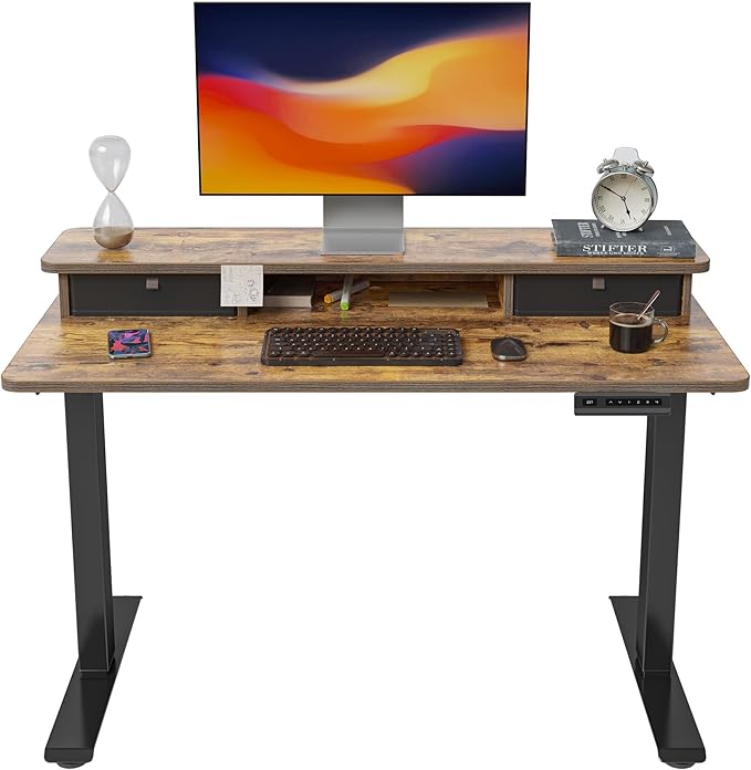 FEZIBO 40 x 24 Inch Height Adjustable Electric Standing Desk by FEZIBO
