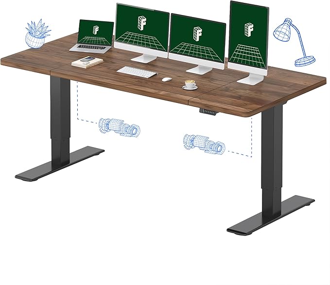 FLEXISPOT 79x32 Inch Large Dual Motor Electric Standing Desk, Creative Studio by FlexiSpot