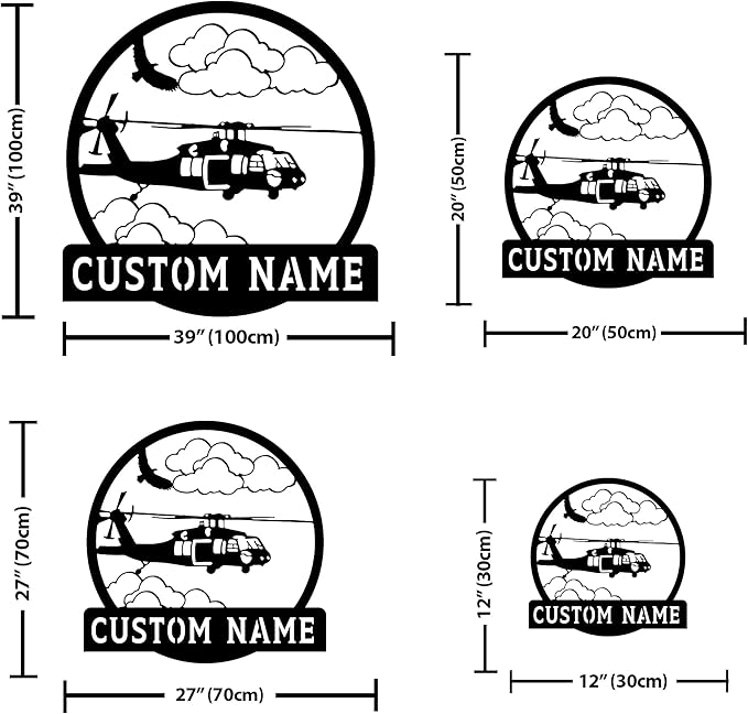 Personalized Metal Airplane Wall Art, Airplane Name Sign, Customized Pilot Name - Image 4
