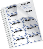 Threshold Visitor Badge Sign-in Book | Name Tag Stickers | Hospital, &
