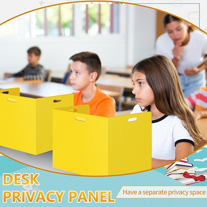 24 Pcs Desk Dividers for Students 14 × 17.5 × 14 Inch Plastic Waterproof - Image 7