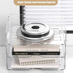 Clear Stackable Paper Trays 4 Pack, PET Letter Tray Desk Organizer, Desktop - Image 6