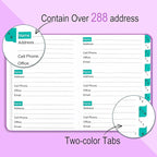 BLESWIN Address Book with Alphabetical Tabs, Hardcover Address Book - Image 3