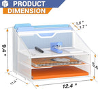 GAWERK Letter Tray Organizer, Mesh Desk File Organizer - Image 2