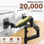 heavy duty dual monitor arm for 17-49" screens, package contents