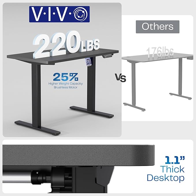 VIVO Electric 43 x 24 in Standing Desk, Memory Height Adjustment, 1B Series - Image 5