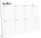 Weekly Planner Pad, Weekly To Do List Notepad, Tear Off Undated Weekly Planner by Hadigu