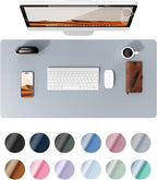 YSAGi Leather Desk Pad Protector, Office Desk Mat, Large Mouse Pad, Non-Slip PU by YSAGi