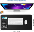Large Gaming Mouse Pad, 31.5x15.7 inch Large Extended Computer Keyboard Mouse - Image 2