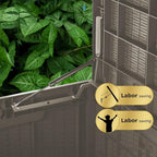 TARKARI 100 Gallon Lockable Resin Deck Box, Waterproof & UV-Resistant Outdoor - Image 7