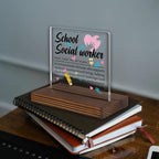 School Social Worker Gifts, Thank You Desk Sign - Image 2