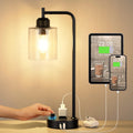 industrial desk lamp, fully dimmable small bedside table, main product view