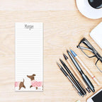 Current Dachshund Lined Personalized Shopping List Pad Set of 3, 50-Sheet Pads - Image 4