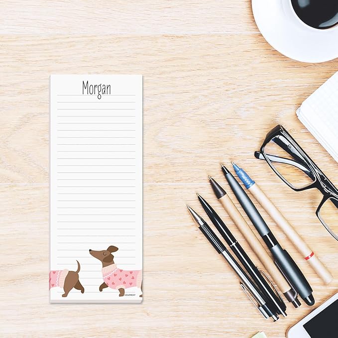 Current Dachshund Lined Personalized Shopping List Pad Set of 3, 50-Sheet Pads - Image 4